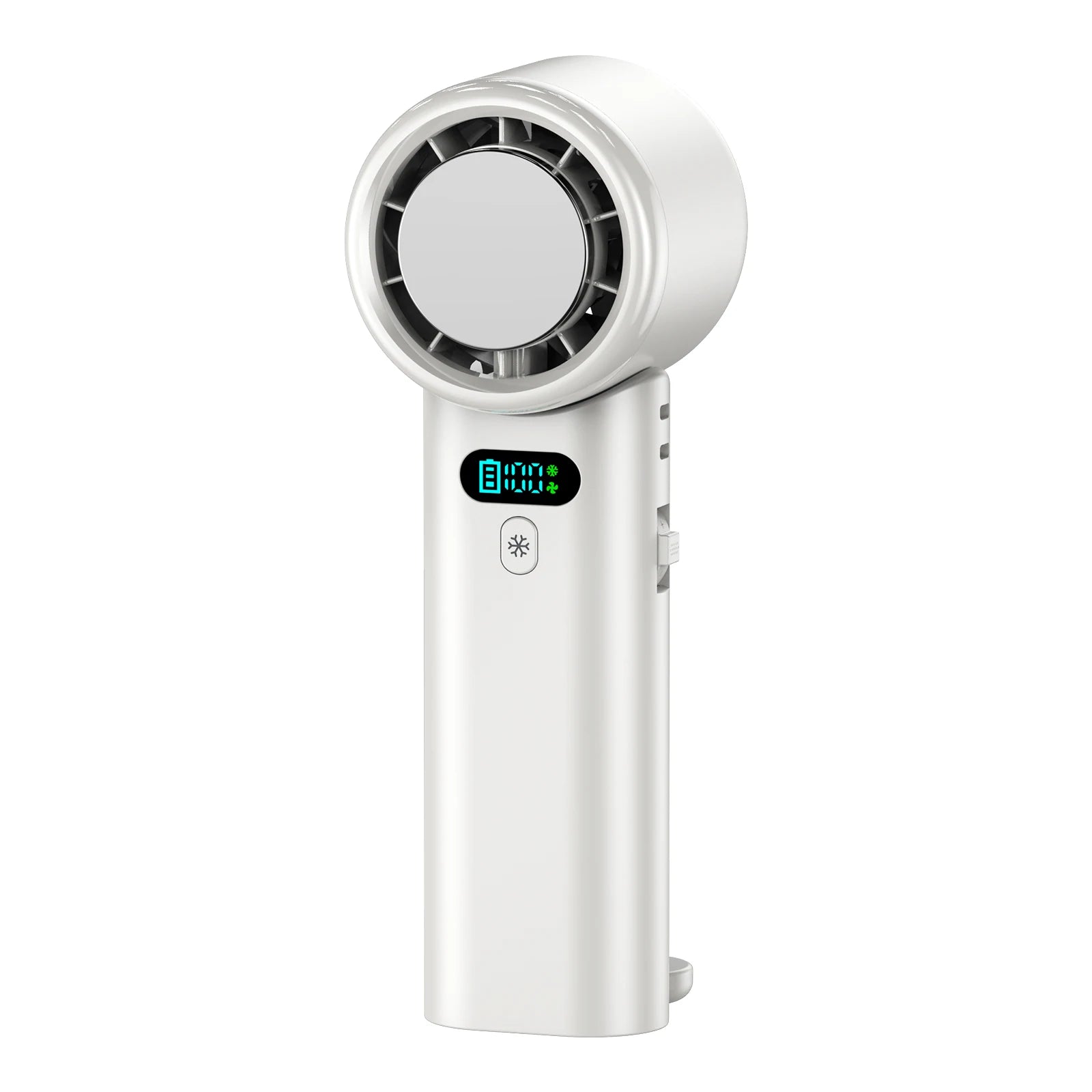 Large Capacity Handheld Fan High Speed Refrigeration Handheld Fan USB Charging Portable Fan